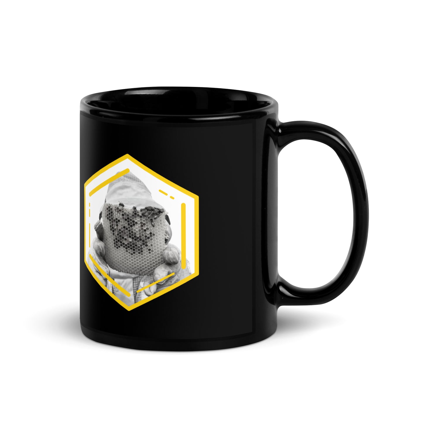 NEWBEES/OTHERWORLD Black Glossy Mug